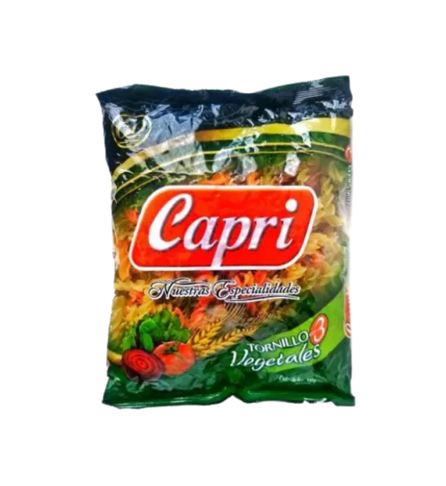 Pasta 3 Vegetales Tornillo Capri 500G