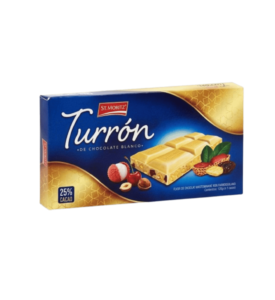 Turron ST Moritz Chocholate Blanco
