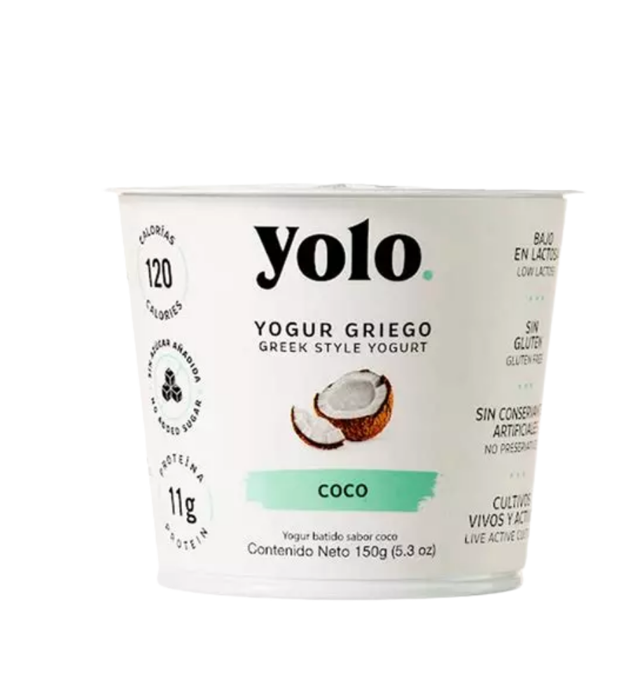 Yolo Natural Griego Coco 150G