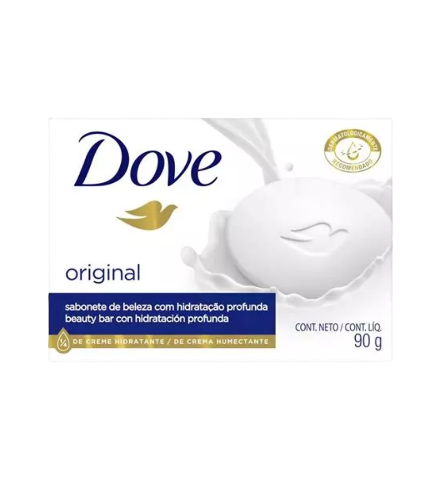Dove Jabon Barra Original Blanco 90 GR